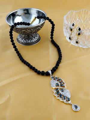Black pearl necklace-sets 1