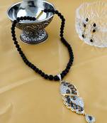 Black pearl necklace-sets