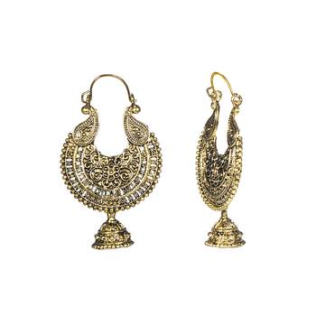 Gold Emerald   Earrings 1