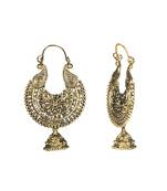 Gold Emerald   Earrings