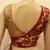 stunning maroon velvet and golden blouse.