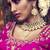 Dark rani pink embroidered silk unstitched lehenga