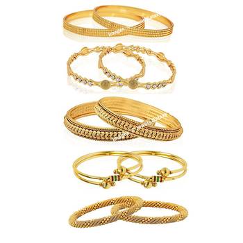 Gold cubic zirconia bangles-and-bracelets 1