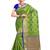Green woven silk saree with blouse