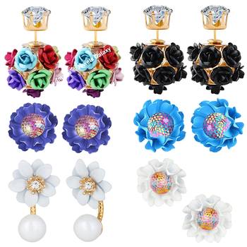 Multicolor cubic zirconia earrings 1