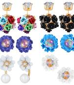 Multicolor cubic zirconia earrings