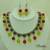White Metal and Yellow/Red Beads Necklace set