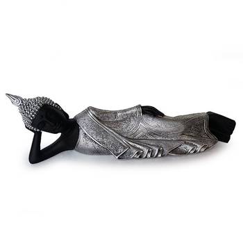 India Reclining Buddha Idol in Silver Color 1