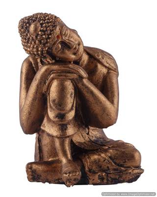 India Vishram Buddha Idol (Gold) 2