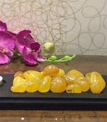 India Polyresine Ganesha  with Pebbles  and  T Lite / Best for Home Decoration