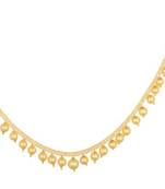 Reeti Fashions Elegant Gold Plated Drop Pearl Necklace with Earrings