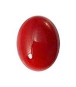 10.25 carat natural Red Coral (moonga) gemstone with lab certified