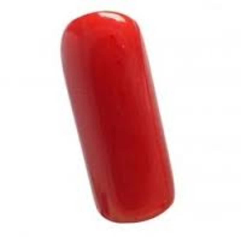6.25 carat natural Red Coral (moonga) gemstone with lab certified
