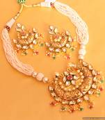 Royal Kundan Meenakari Multicolour Necklace Set