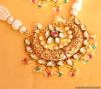 Royal Kundan Meenakari Multicolour Necklace Set 2