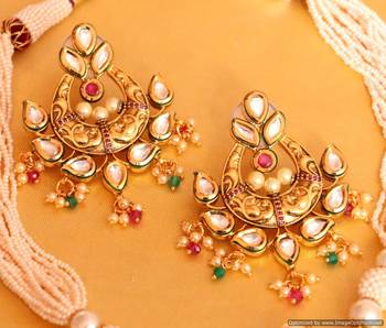 Royal Kundan Meenakari Multicolour Necklace Set 3