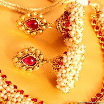 Red Ruby   Polki bridal-sets 3