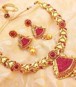 Lovely Pink Antique Necklace Set