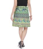 Green printed Cotton Rajasthani skirts