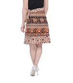 Beige printed Cotton Rajasthani skirts