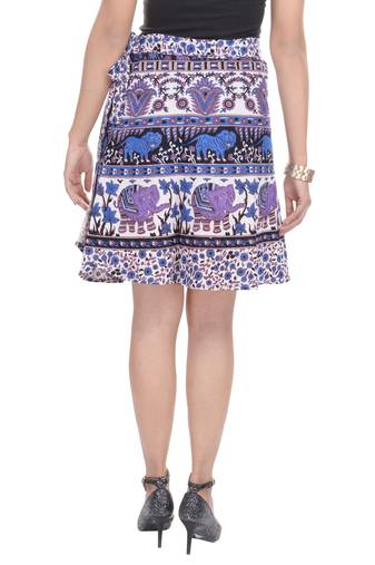 Multicolor printed Cotton Rajasthani skirts