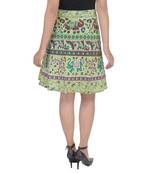 Green printed Cotton Rajasthani skirts