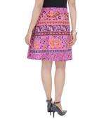 Pink printed Cotton Rajasthani skirts