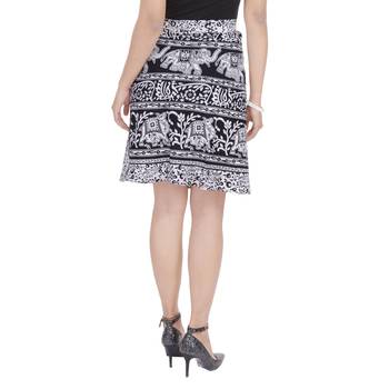 Black printed Cotton Rajasthani skirts 1
