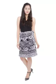 Black printed Cotton Rajasthani skirts