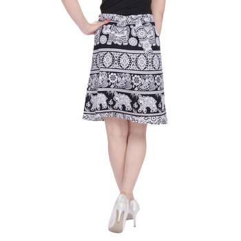 Black printed Cotton Rajasthani skirts 1