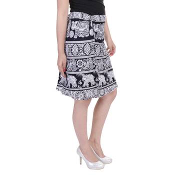 Black printed Cotton Rajasthani skirts 2