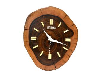 Hand Crafted Antique Round Shape Wooden Wall Clock 4