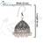 Oxidised Silver Plated White Beads Brass Earrings Jewellery