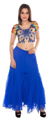 Multicolour lycra fabric printed stitched blouse 2