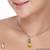 Yellow Smily Swarovski Crystal Pendant