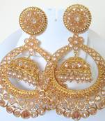 Chand Bali Jhumka Earrings Dangler Gold Plated