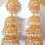 3 Layer Jhumka Earrings Dangler Gold Plated
