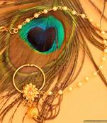 Gold & Pearl Zircon Bridal Nose Ring