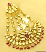 Ruby Kundan Meenakari Bridal Passa