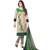 Multicolor printed pure cotton unstitched salwar with dupatta