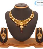 Vendee  Fashion Attractive Remakable Kundan Nacklace Set (7207)