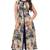 Multicolor printed georgette party-wear-kurtis