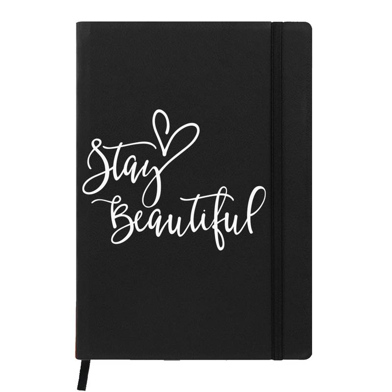 Premium Diary Black Leather Hardbound Cover Classic Diary