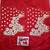 Red embroidered georgette saree with blouse