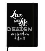 Premium Diary Black Leather Hardbound Cover Classic Diary