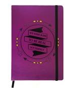 Premium Diary Purple Leather Hardbound Cover Classic Diary