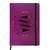Premium Diary Purple Leather Hardbound Cover Classic Diary