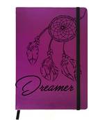 Premium Diary Purple Leather Hardbound Cover Classic Diary