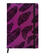 Premium Diary Purple Leather Hardbound Cover Classic Diary