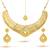 Gold Finish Ravishing Design Necklace Set With Maang Tikka